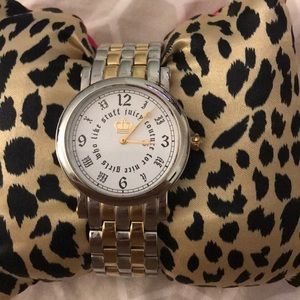 Silver and gold juicy couture watch